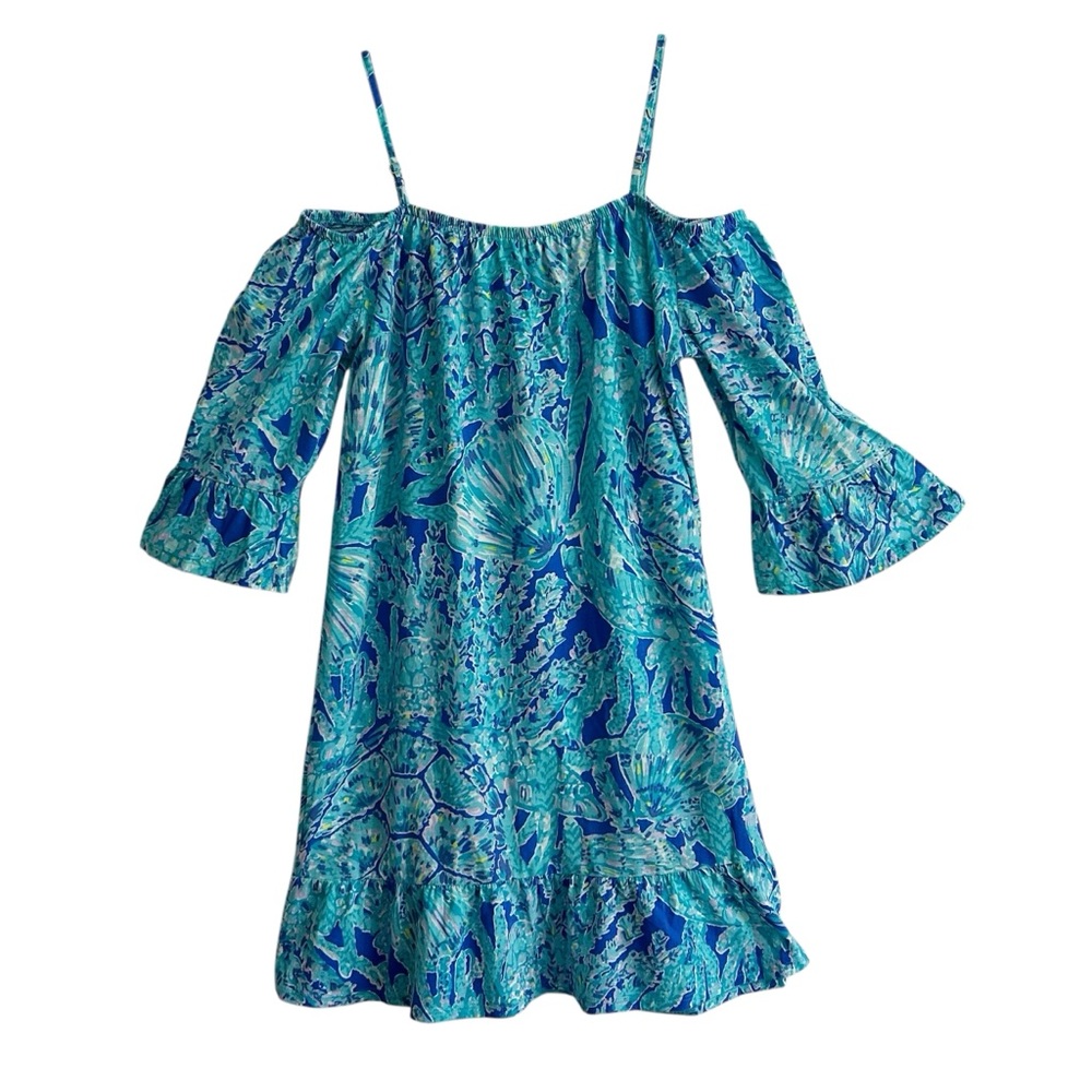 Lilly Pulitzer Limited Edition Girls Tortuga Time Cotton Dress XL - Picture 8 of 10